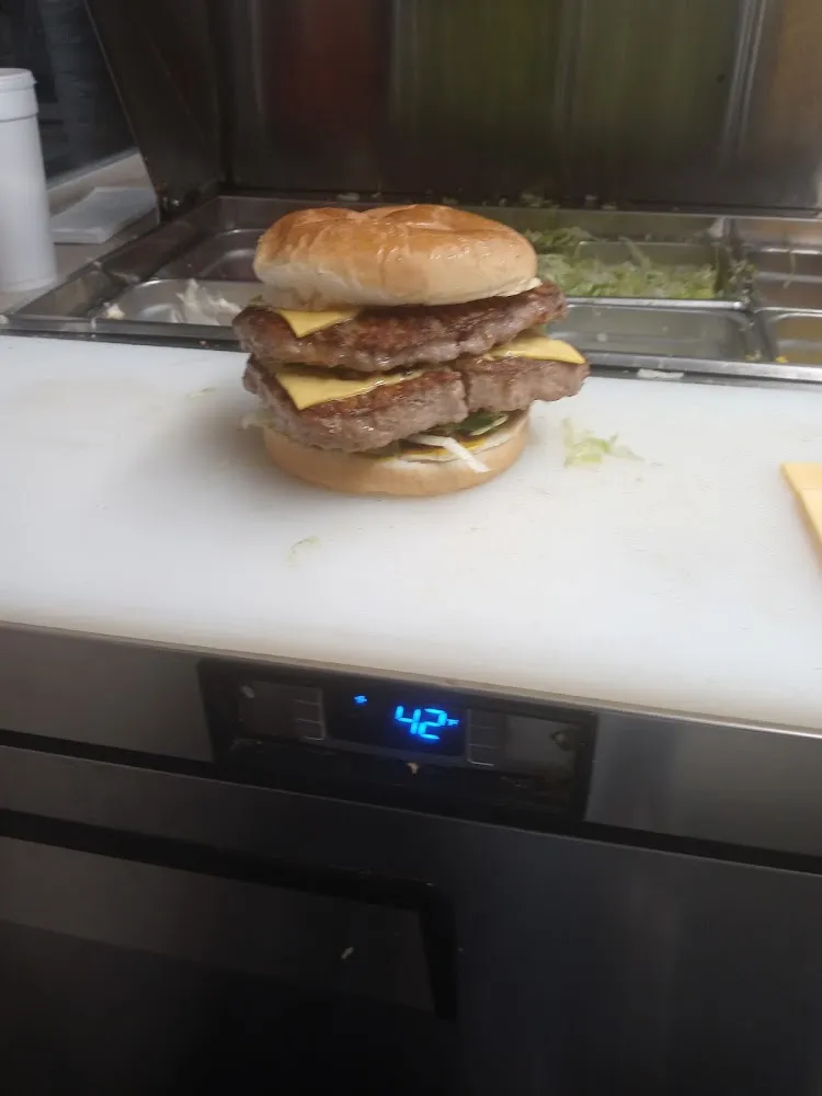 Double 1 2 lb Wildcat Burger